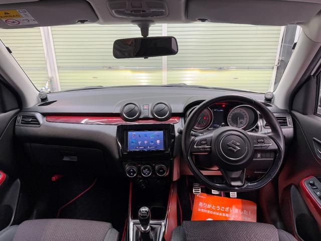 スイフトスポーツ ベースグレード　純正６速ＭＴ　禁煙車　ＢＢＳ１７ＡＷ　テイン車高調　フジツボマフラー　アイライン　ケンウッドディスプレイオーディオ　ブルートゥース　バックカメラ　スマートキー　Ｐスタート（17枚目）