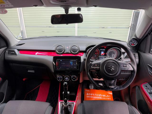 スイフトスポーツ ベースグレード　１オーナー　６速ＭＴ　ＢＬＩＴＺ車高調　ＫＵＨＬマフラー＆ルーフエンドＧＴウイング＆リアハーフスポイラー＆ディフェザー　ヴァレンティＬＥＤテール　アイライン　ディスプレイオーディオ　ＥＴＣ２．０（17枚目）