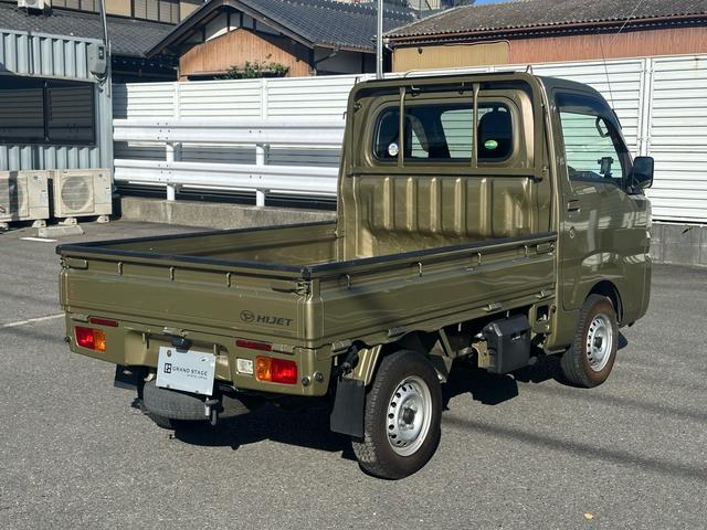 ハイゼットトラック スタンダード オフビートカーキメタリック 走行17,900km CD ETC 社外キーレス(10枚目)
