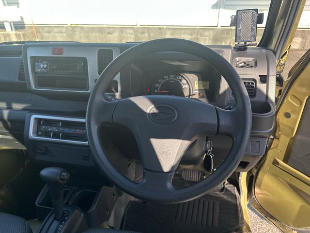 ハイゼットトラック スタンダード オフビートカーキメタリック 走行17,900km CD ETC 社外キーレス(13枚目)