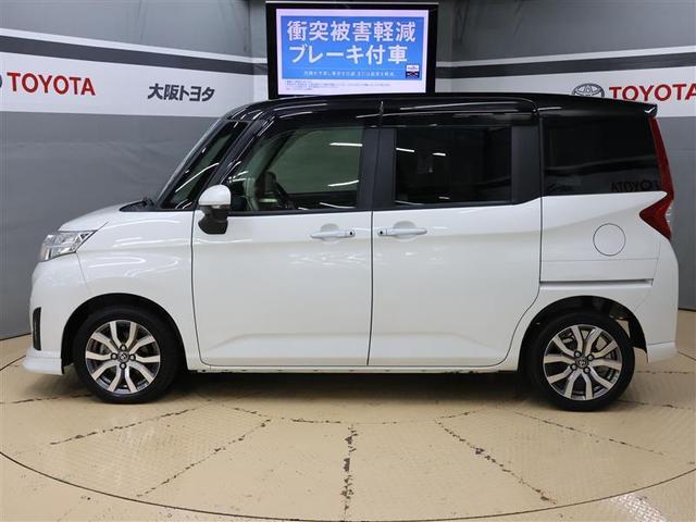 ルーミー カスタムG-T フルセグ メモリーナビ DVD再生 バックカメラ 衝突被害軽減システム ETC 両側電動スライド LEDヘッドランプ ワンオーナー アイドリングストップ コーナーセンサー(3枚目)