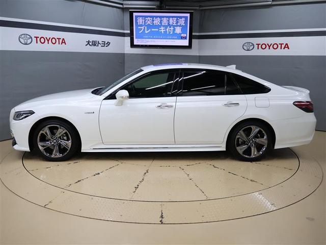 クラウンハイブリッド RSアドバンス サンルーフ フルセグ メモリーナビ DVD再生 バックカメラ 衝突被害軽減システム ETC LEDヘッドランプ ワンオーナー(3枚目)