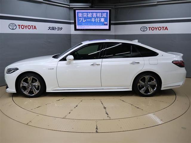 クラウンハイブリッド RSアドバンス 革シート サンルーフ フルセグ メモリーナビ DVD再生 バックカメラ 衝突被害軽減システム PKSB BSM ETC LEDヘッドランプ 給電機能1500W デジタルインナーミラー(3枚目)