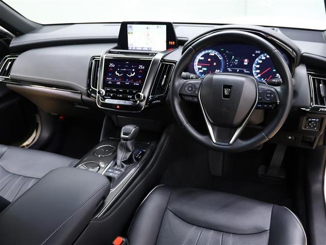 クラウンハイブリッド RSアドバンス 革シート サンルーフ フルセグ メモリーナビ DVD再生 バックカメラ 衝突被害軽減システム PKSB BSM ETC LEDヘッドランプ 給電機能1500W デジタルインナーミラー(5枚目)