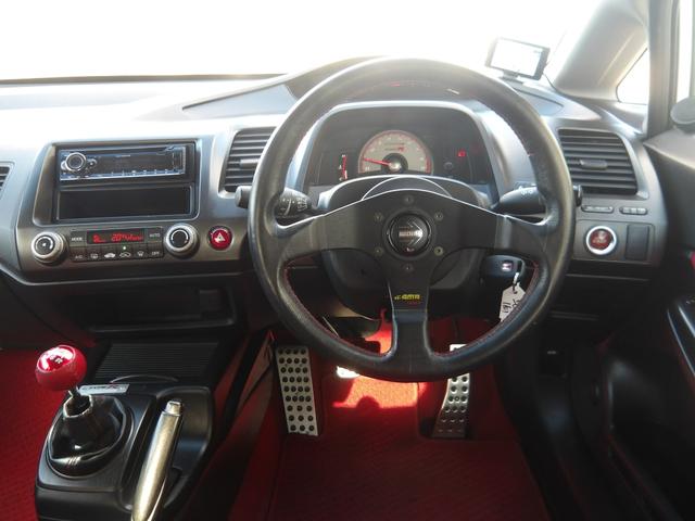 シビック タイプＲ　ユーザー様買取　ブリッツ車高調　ブレンボキャリパー　赤内装　ＭＯＭＯステ　ＺＥＲＯファイターマフラー　外ウイング（14枚目）