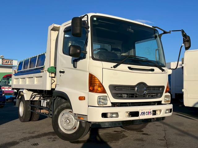 ヒノレンジャー ダンプ 3.6t 電動コボレーン フェンダーヘッドライト 左電動格納ミラー(2枚目)