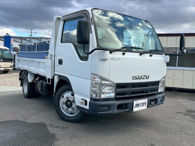 エルフトラック ダンプ 3.0Dターボ 強化ダンプ フルフラットロー 2t 低床 極東 電動コボレーン キーレス 5MT ドアバイザー ビニール地シート(2枚目)