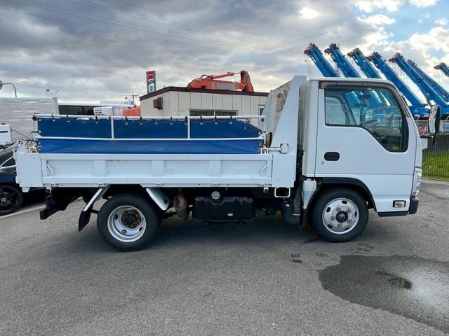 エルフトラック ダンプ 3.0Dターボ 強化ダンプ フルフラットロー 2t 低床 極東 電動コボレーン キーレス 5MT ドアバイザー ビニール地シート(4枚目)