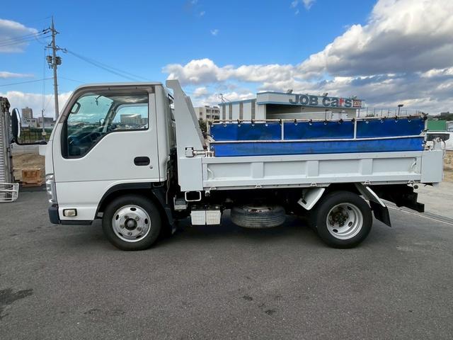 エルフトラック ダンプ 3.0Dターボ 強化ダンプ フルフラットロー 2t 低床 極東 電動コボレーン キーレス 5MT ドアバイザー ビニール地シート(5枚目)