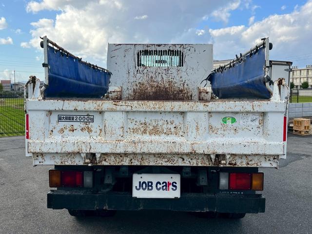 エルフトラック ダンプ 3.0Dターボ 強化ダンプ フルフラットロー 2t 低床 極東 電動コボレーン キーレス 5MT ドアバイザー ビニール地シート(8枚目)