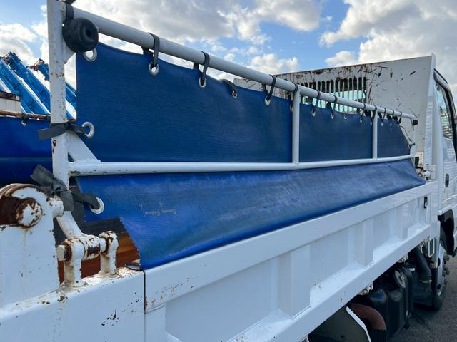 エルフトラック ダンプ 3.0Dターボ 強化ダンプ フルフラットロー 2t 低床 極東 電動コボレーン キーレス 5MT ドアバイザー ビニール地シート(10枚目)