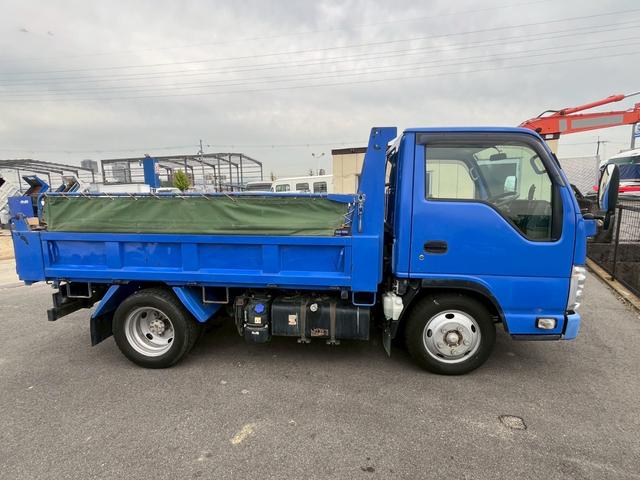 タイタントラック ダンプ 3t4ナンバー 低床 強化 6MT コボレーン 中間ピン 作業灯 電動格納ミラー ETC キーレス アドブルー HSA坂道発進補助 ASR 光軸調整ダイヤル いすずエルフOEM(4枚目)