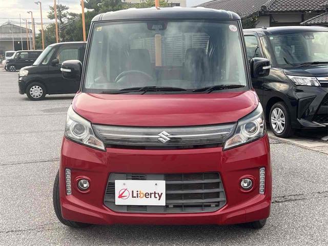 スペーシアカスタム ＸＳリミテッド　両側電動スライドドア　ナビ　ＴＶ　衝突被害軽減システム　オートライト　スマートキー　アイドリングストップ　電動格納ミラー　シートヒーター　ベンチシート　ＣＶＴ　ＥＳＣ　ＣＤ　ＵＳＢ　アルミホイール（15枚目）