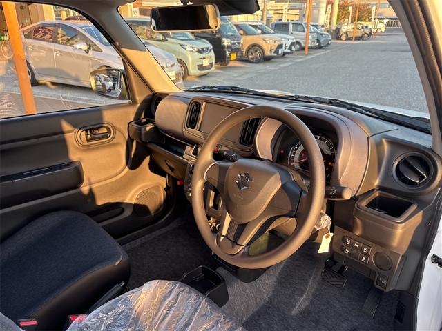 アルト L クリアランスソナー レーンアシスト 衝突被害軽減システム キーレスエントリー アイドリングストップ 電動格納ミラー シートヒーター CVT 盗難防止システム ABS ESC 衝突安全ボディ エアコン(13枚目)