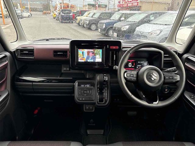 スペーシアカスタム ハイブリッドXS ETC 両側電動スライドドア ナビ TV クリアランスソナー オートライト スマートキー アイドリングストップ 電動格納ミラー シートヒーター CVT ABS ESC CD(5枚目)