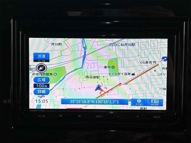 スペーシアカスタム ハイブリッドXS ETC 両側電動スライドドア ナビ TV クリアランスソナー オートライト スマートキー アイドリングストップ 電動格納ミラー シートヒーター CVT ABS ESC CD(7枚目)