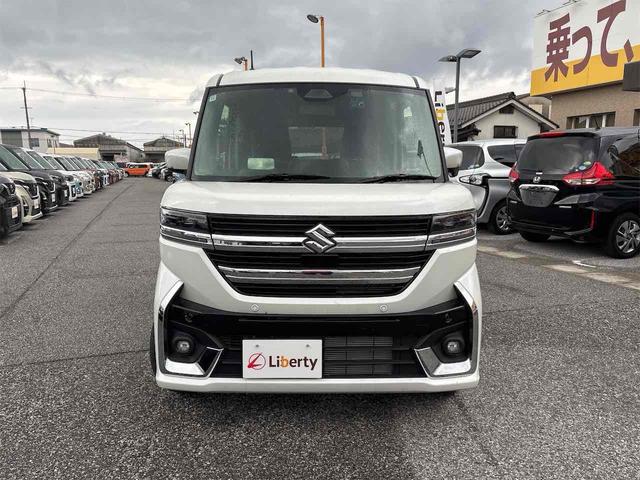 スペーシアカスタム ハイブリッドXS ETC 両側電動スライドドア ナビ TV クリアランスソナー オートライト スマートキー アイドリングストップ 電動格納ミラー シートヒーター CVT ABS ESC CD(15枚目)