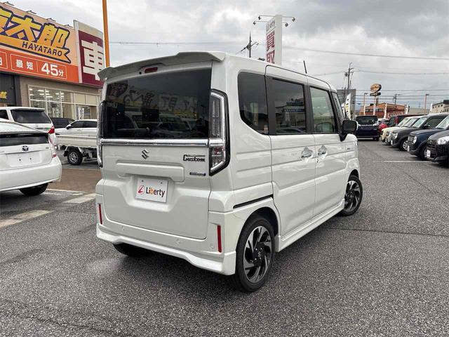 スペーシアカスタム ハイブリッドXS ETC 両側電動スライドドア ナビ TV クリアランスソナー オートライト スマートキー アイドリングストップ 電動格納ミラー シートヒーター CVT ABS ESC CD(18枚目)