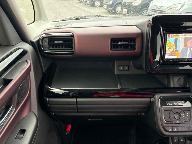 スペーシアカスタム ハイブリッドXS ETC 両側電動スライドドア ナビ TV クリアランスソナー オートライト スマートキー アイドリングストップ 電動格納ミラー シートヒーター CVT ABS ESC CD(48枚目)