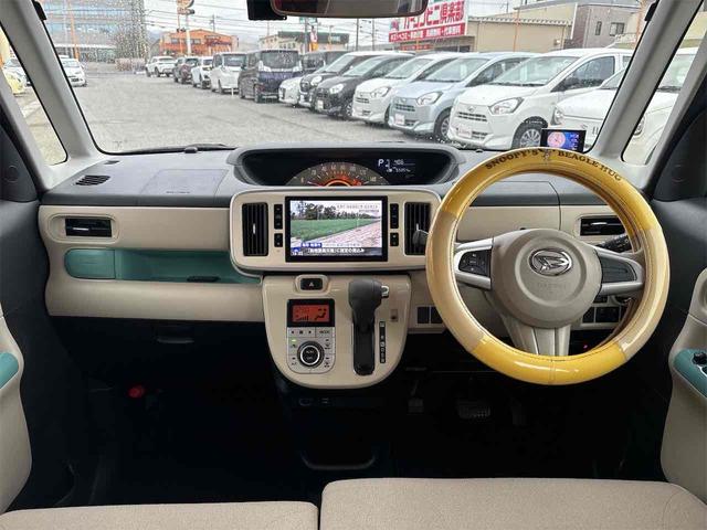 ムーヴキャンバス Ｘリミテッドメイクアップ　ＳＡＩＩ　ＥＴＣ　全周囲カメラ　両側電動スライドドア　ナビ　ＴＶ　衝突被害軽減システム　スマートキー　アイドリングストップ　電動格納ミラー　後席モニター　ＣＶＴ　ＡＢＳ　ＥＳＣ　ＣＤ　ＵＳＢ（5枚目）