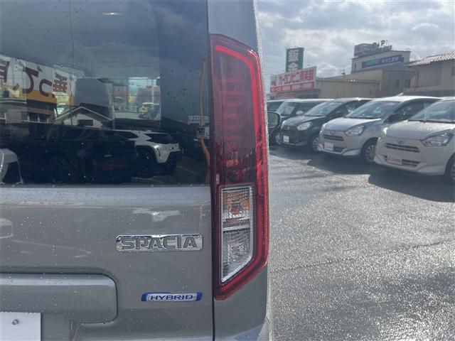 スペーシア ハイブリッドＸ　両側電動スライドドア　クリアランスソナー　衝突被害軽減システム　オートライト　ＬＥＤヘッドランプ　スマートキー　アイドリングストップ　電動格納ミラー　シートヒーター　ベンチシート　ＣＶＴ（31枚目）
