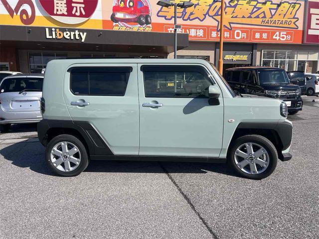 タフト Ｇ　ＬＥＤヘッドライト　ＥＴＣ　バックカメラ　クリアランスソナー　衝突被害軽減システム　オートライト　スマートキー　アイドリングストップ　電動格納ミラー　シートヒーター　サンルーフ　ＣＶＴ　ＥＳＣ　ＣＤ（17枚目）