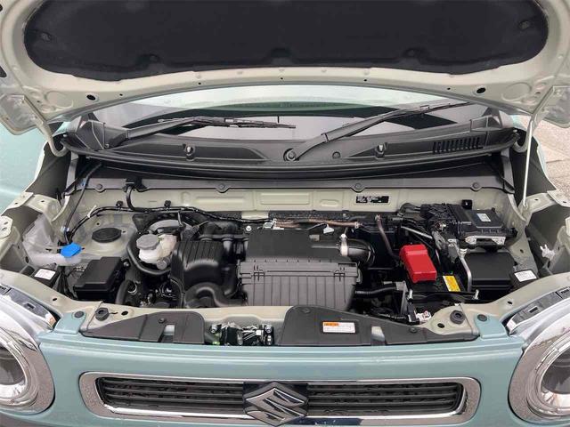 ハスラー ハイブリッドＸ　届出済未使用車　クリアランスソナー　オートクルーズコントロール　レーンアシスト　衝突被害軽減システム　オートライト　スマートキー　アイドリングストップ　電動格納ミラー　シートヒーター　アルミホイール（22枚目）