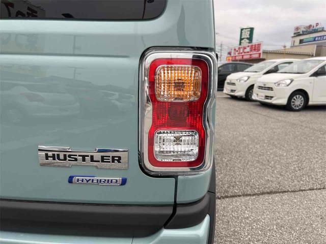 ハスラー ハイブリッドＸ　届出済未使用車　クリアランスソナー　オートクルーズコントロール　レーンアシスト　衝突被害軽減システム　オートライト　スマートキー　アイドリングストップ　電動格納ミラー　シートヒーター　アルミホイール（32枚目）