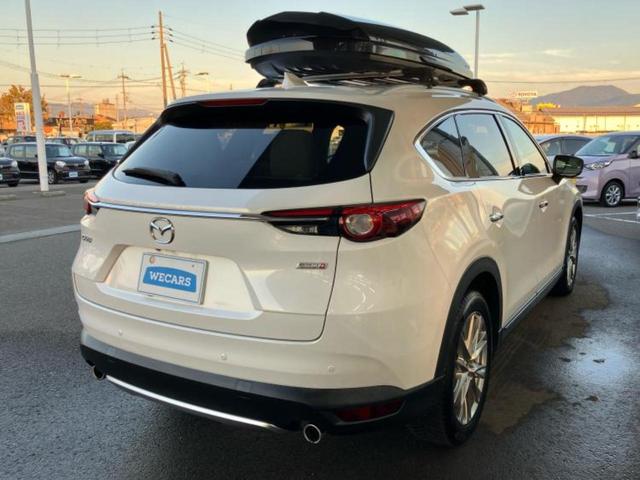 CX-8 XD Lパッケージ 新品タイヤ/BOSE/純正 SDナビ/フリップダウンモニター 社外 12.8インチ/衝突安全装置/シートヒーター/360°ビューモニター/車線逸脱防止支援システム/シート フルレザー 革シート ETC(3枚目)