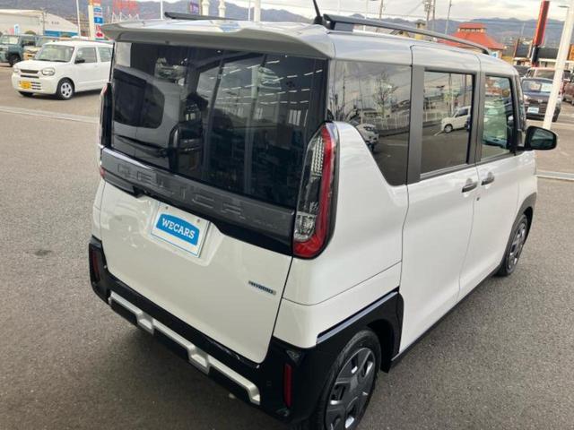 デリカミニ Ｇ　保証書／イーアシスト（ミツビシ）／電動スライドドア／シートヒーター　前席／車線逸脱防止支援システム／シート　ハーフレザー／ＥＢＤ付ＡＢＳ／横滑り防止装置／アイドリングストップ／禁煙車　レーンアシスト（3枚目）