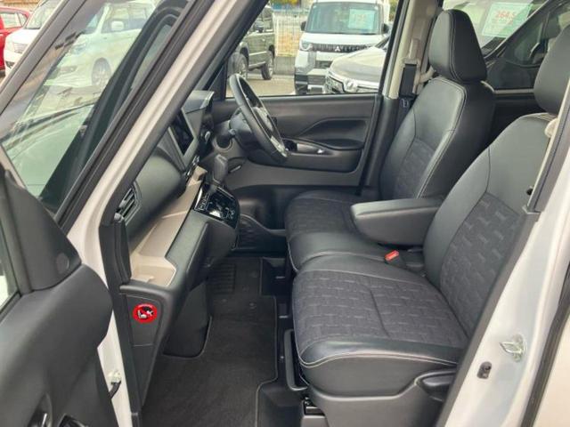 デリカミニ Ｇ　保証書／イーアシスト（ミツビシ）／電動スライドドア／シートヒーター　前席／車線逸脱防止支援システム／シート　ハーフレザー／ＥＢＤ付ＡＢＳ／横滑り防止装置／アイドリングストップ／禁煙車　レーンアシスト（7枚目）