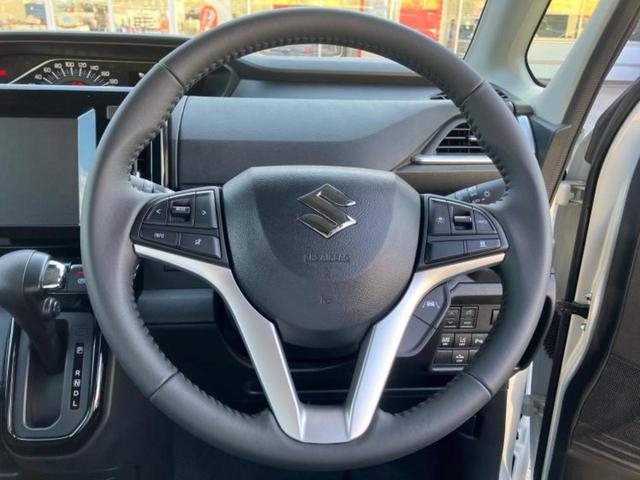 ソリオ ハイブリッドMZ 保証書/セーフティサポート(スズキ)/両側電動スライドドア/シートヒーター/車線逸脱防止支援システム/ヘッドランプ LED/EBD付ABS/横滑り防止装置/アイドリングストップ/エアバッグ 運転席(10枚目)