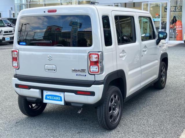 ハスラー ハイブリッドＧ　保証書／衝突安全装置／シートヒーター　前席／車線逸脱防止支援システム／ＥＢＤ付ＡＢＳ／横滑り防止装置／アイドリングストップ／禁煙車／エアバッグ　運転席／パワーウインドウ／エンジンスタートボタン（3枚目）