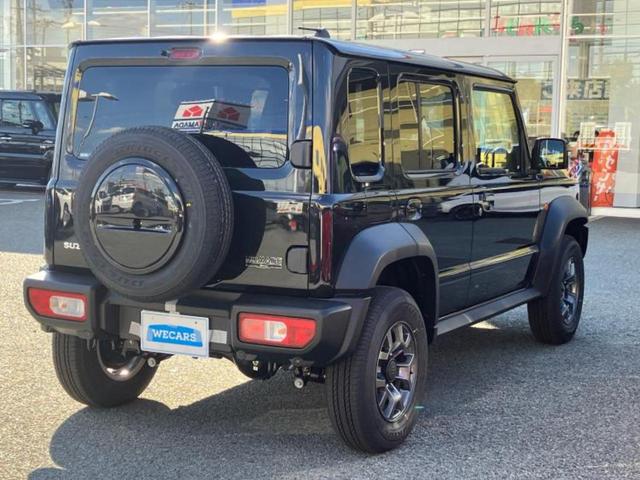 ジムニーノマド ４ＷＤ　ＦＣ　保証書／セーフティサポート（スズキ）／シートヒーター　前席／車線逸脱防止支援システム／ヘッドランプ　ＬＥＤ／ＥＢＤ付ＡＢＳ／横滑り防止装置／アイドリングストップ／クルーズコントロール／禁煙車　４ＷＤ（3枚目）