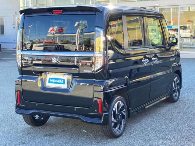 スペーシアカスタム ハイブリッドXS 保証書/セーフティサポート(スズキ)/両側電動スライドドア/エアーシート 前席/車線逸脱防止支援システム/シート ハーフレザー/ヘッドランプ LED/USBジャック/EBD付ABS/横滑り防止装置(3枚目)