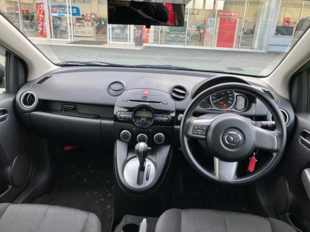 デミオ １３－スカイアクティブ　保証書／ＥＴＣ／ＥＢＤ付ＡＢＳ／横滑り防止装置／アイドリングストップ／エアバッグ　運転席／エアバッグ　助手席／衝突安全ボディ／アルミホイール　純正　１４インチ／パワーウインドウ／キーレスエントリー（6枚目）