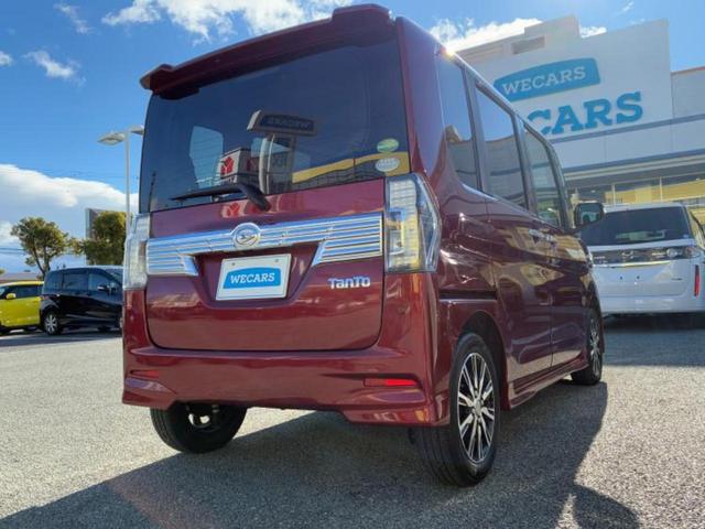 タント カスタムＸトップエディションＳＡ３　新品タイヤ／保証書／社外　ＳＤナビ／スマートアシスト（トヨタ・ダイハツ）／電動スライドドア／シートヒーター／車線逸脱防止支援システム／シート　ハーフレザー／ヘッドランプ　ＬＥＤ　衝突被害軽減システム（3枚目）