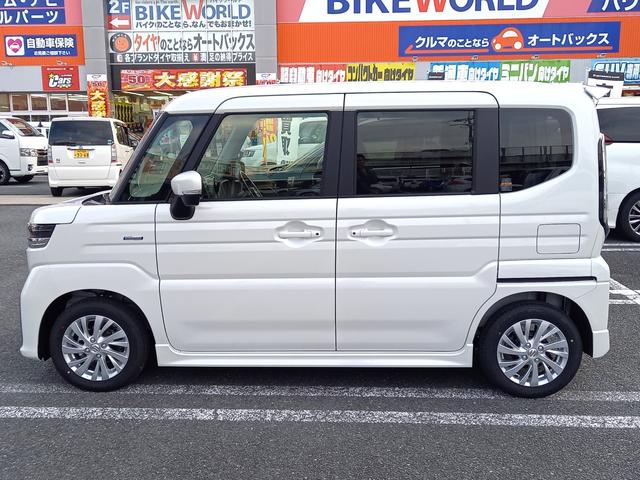 スペーシアカスタム ハイブリッドGS 届出済未使用車 スズキセーフティサポート 衝突軽減ブレーキ パワースライドドア LEDヘッドライト LEDフォグライト(5枚目)