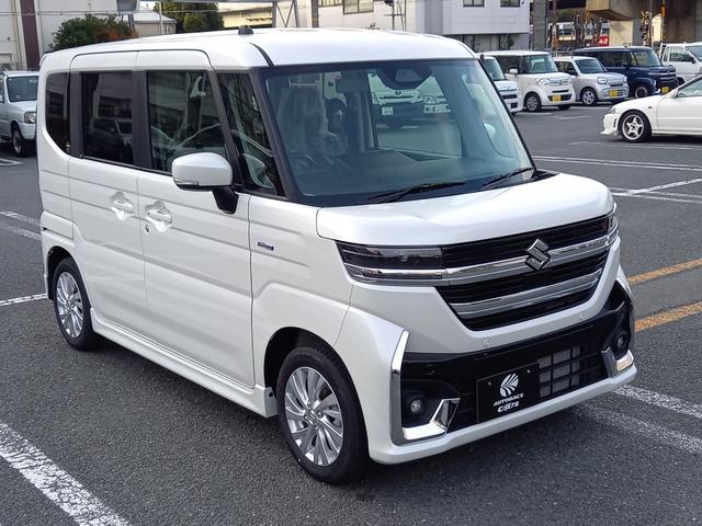 スペーシアカスタム ハイブリッドGS 届出済未使用車 スズキセーフティサポート 衝突軽減ブレーキ パワースライドドア LEDヘッドライト LEDフォグライト(6枚目)