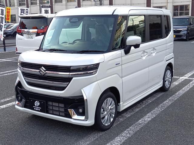 スペーシアカスタム ハイブリッドGS 届出済未使用車 スズキセーフティサポート 衝突軽減ブレーキ パワースライドドア LEDヘッドライト LEDフォグライト(7枚目)