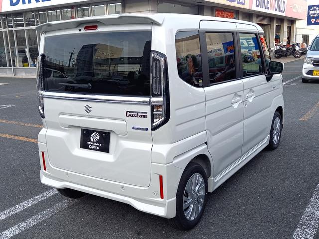 スペーシアカスタム ハイブリッドGS 届出済未使用車 スズキセーフティサポート 衝突軽減ブレーキ パワースライドドア LEDヘッドライト LEDフォグライト(8枚目)