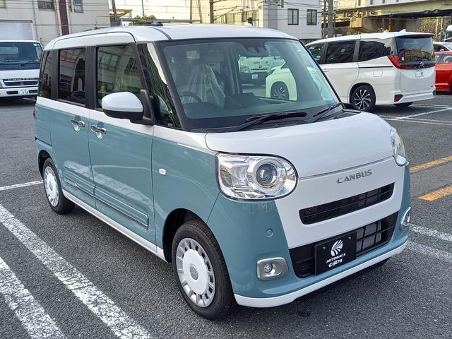 ムーヴキャンバス ストライプスＧ　届出済未使用車　両側パワースライドドア　スマートアシスト　衝突軽減ブレーキ　ＬＥＤヘッドライト　ＬＥＤフォグライト（8枚目）