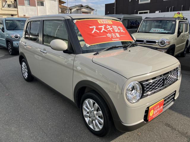 アルトラパン Ｘ　５型　元試乗車　前後衝突被害軽減ブレーキ　元試乗車　バックモニター付オーディオ　オーディオスイッチ　キーレスプッシュスタート　ＬＥＤヘッドライト　フルオートエアコン　アルミホイール（6枚目）