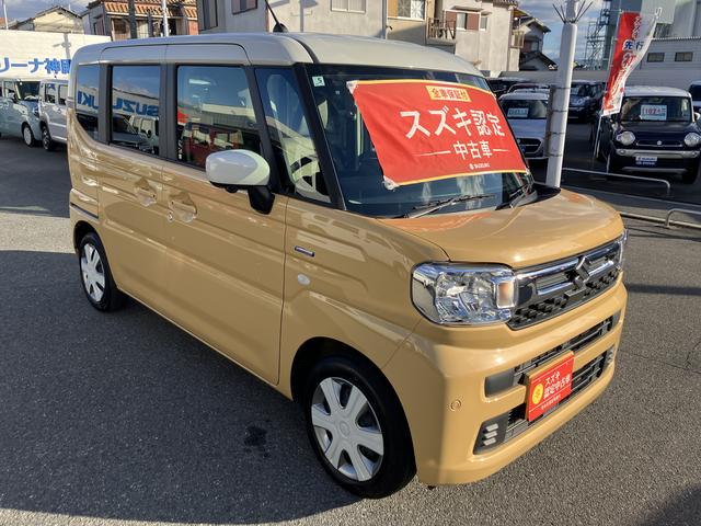 スペーシア ＨＹＢＲＩＤ　Ｘ　元試乗車　スズキコネクト付全方位ナビ　元試乗車　マイルドハイブリッド　スズキコネクト付全方位ナビ　前後衝突被害軽減ブレーキ　両側電動スライドドア　オーディオスイッチ　アダプティブクルーズコントロール　ＬＥＤヘッドライト　キーレスプッシュ（6枚目）