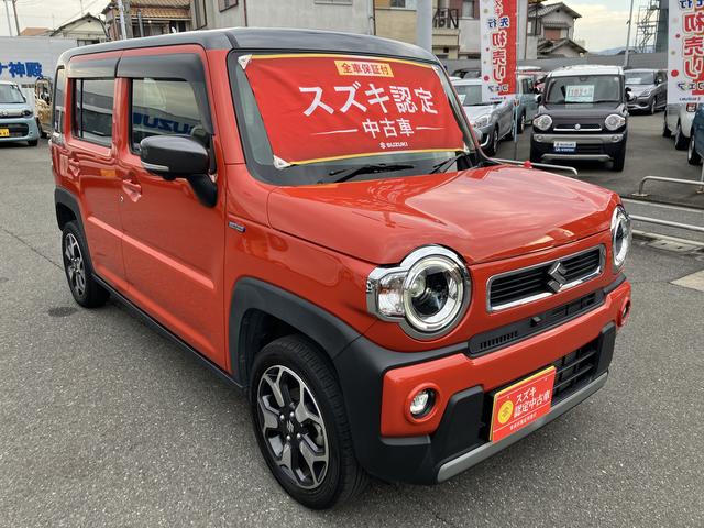 ハスラー ＨＹＢＲＩＤ　Ｘターボ　４ＷＤ　全方位モニターナビ　ターボ　４ＷＤ　前後衝突被害軽減ブレーキ　全方位モニターナビ　パドルシフト　オーディオスイッチ　アダプティブクルーズコントロール　前方ドライブレコーダー　ＬＥＤヘッドライト　フォグ　アルミホイール（6枚目）