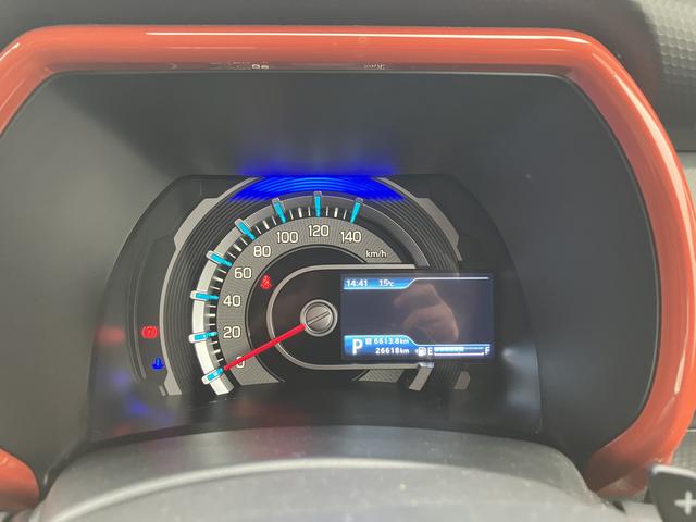 ハスラー ＨＹＢＲＩＤ　Ｘターボ　４ＷＤ　全方位モニターナビ　ターボ　４ＷＤ　前後衝突被害軽減ブレーキ　全方位モニターナビ　パドルシフト　オーディオスイッチ　アダプティブクルーズコントロール　前方ドライブレコーダー　ＬＥＤヘッドライト　フォグ　アルミホイール（7枚目）