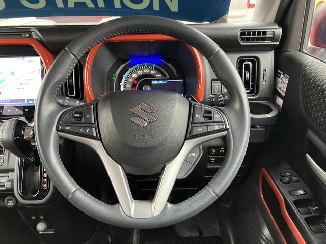 ハスラー ＨＹＢＲＩＤ　Ｘターボ　４ＷＤ　全方位モニターナビ　ターボ　４ＷＤ　前後衝突被害軽減ブレーキ　全方位モニターナビ　パドルシフト　オーディオスイッチ　アダプティブクルーズコントロール　前方ドライブレコーダー　ＬＥＤヘッドライト　フォグ　アルミホイール（16枚目）