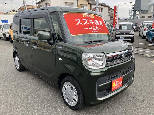 スペーシア ＨＹＢＲＩＤ　Ｘ　２型　前後衝突被害軽減ブレーキ　前後衝突被害軽減ブレーキ　オーディオレス　両側電動スライドドア　キーレスプッシュスタート　フルオートエアコン　運転席シートヒーター（6枚目）