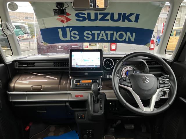 スペーシアギア マイスタイル　３型　スズキコネクト付全方位ナビ　スズキコネクト付全方位ナビ　前方ドラレコ　オーディオスイッチ　アダプティブクルコン　前後衝突被害軽減ブレーキ　両側電動スライドドア　キーレスプッシュスタート　両席シートヒーター　ＬＥＤヘッドライト（15枚目）