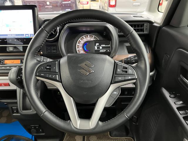 スペーシアギア マイスタイル　３型　スズキコネクト付全方位ナビ　スズキコネクト付全方位ナビ　前方ドラレコ　オーディオスイッチ　アダプティブクルコン　前後衝突被害軽減ブレーキ　両側電動スライドドア　キーレスプッシュスタート　両席シートヒーター　ＬＥＤヘッドライト（16枚目）